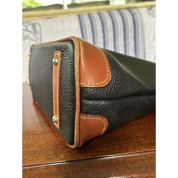 Dooney & Bourke Hobo Bag Black and Brown Pebbled Leather J8616963 - Picture 4 of 15